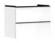 Hansgrohe-HG-Xelu-Q-Waschtischunterschrank-Weiss-Hochglanz-780-475-mit-2-Schubkaesten-fuer-Waschtisch-Mattschwarz-54027670 gallery number 1